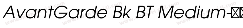 AvantGarde Bk BT Medium字体转换